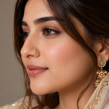 Diamond line Nose Ring