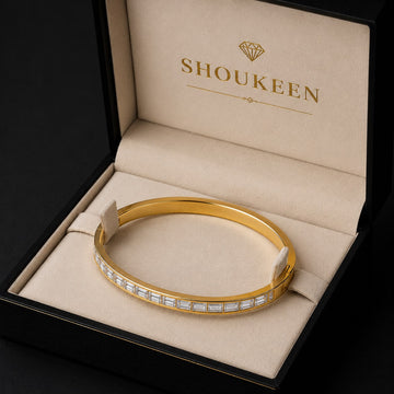 Diamond Line Golden Bracelet